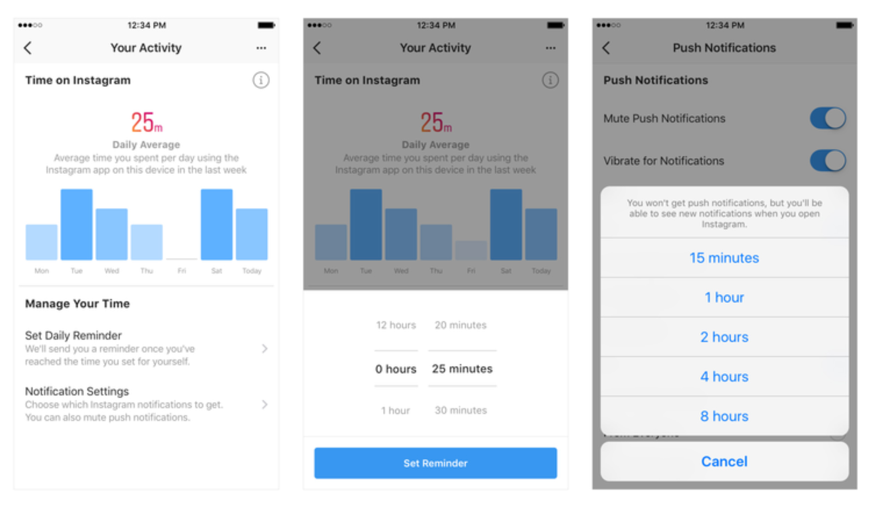 Instagram y Facebook te indicarán cuánto tiempo estás utilizándolas 3 Instagram tiempo 01JPG
